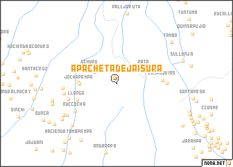 map of Apacheta de Jaisura