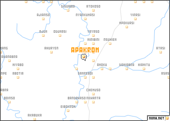 map of Apakrom