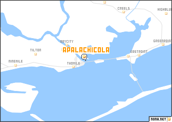 map of Apalachicola