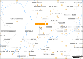 map of Apamico