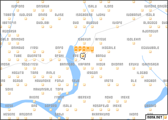 map of Apamu