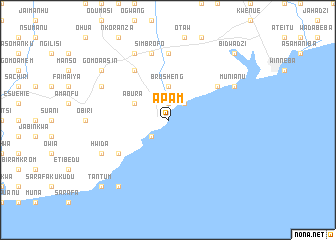 map of Apam