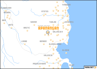 map of Apanangan