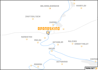 map of Apanaskino