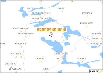 map of Apanaskovichi