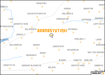 map of Apanasyutinki