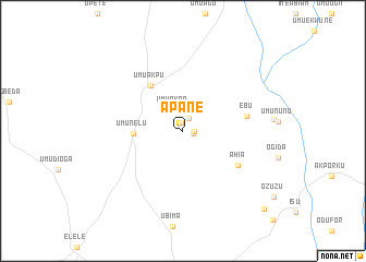 map of Apane