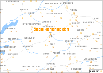 map of Apani-Mangouakro