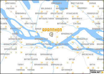 map of Ấp An Nhơn