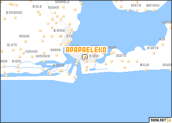 map of Apapa Eleko