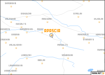 map of Apaščia