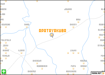 map of Apata Yakuba