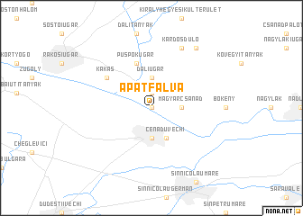 map of Apátfalva