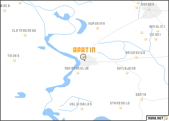 map of Apatin