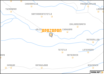 map of Apazapan