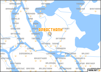 map of Ấp Bắc Thạnh