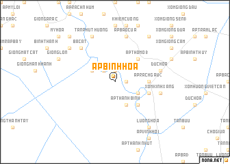 map of Ấp Bình Hòa