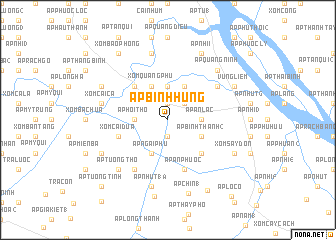 map of Ấp Bình Hưng