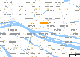 map of Ấp Bình Hưng