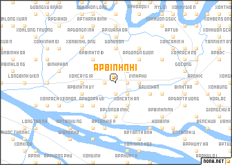 map of Ấp Bình Nhì