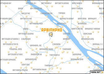 map of Ấp Bình Phó