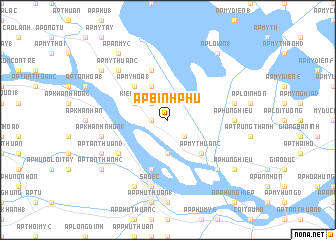 map of Ấp Bình Phú