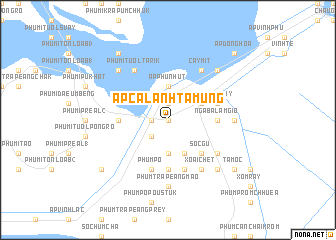 map of Ấp Cà Lanh Tamung