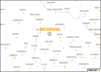 map of Apchak-kol