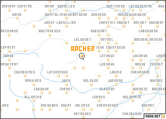 map of Apcher