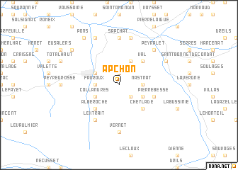 map of Apchon