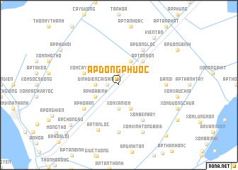 map of Ấp Ðông Phước