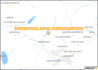 map of Apeadero de Los Molinos-Guadarrama