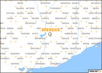 map of Apeasika