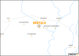 map of Apefule