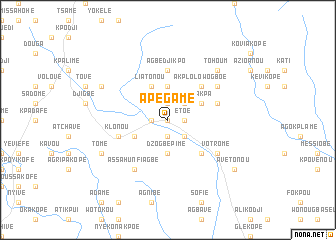 map of Apégamé