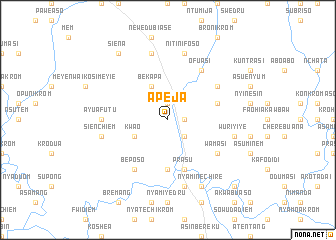 map of Apeja