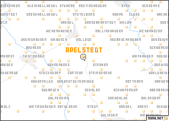 map of Apelstedt