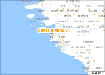 map of Apelvikshöjd