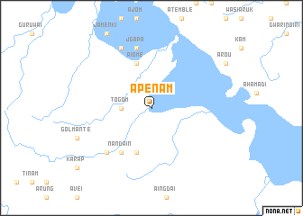 map of Apenam