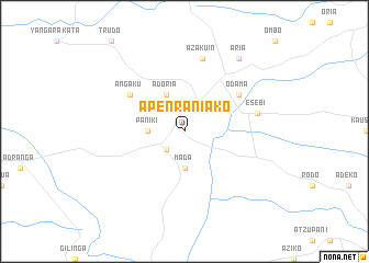 map of Apenraniako