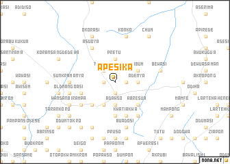 map of Apesika