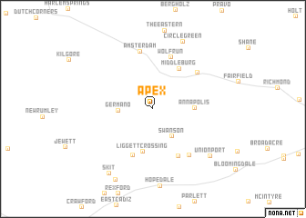 map of Apex