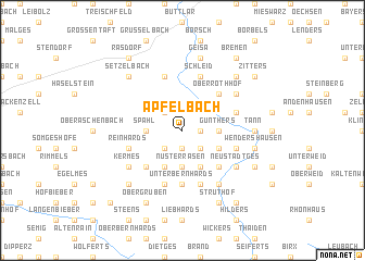 map of Apfelbach