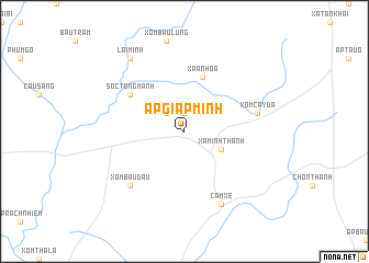 map of Ấp Giáp Minh