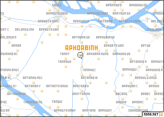 map of Ấp Hòa Binh