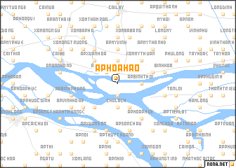 map of Ấp Hòa Hảo