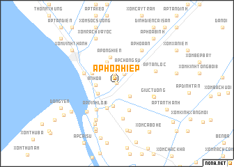 map of Ấp Hòa Hiệp