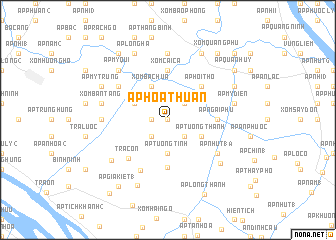 map of Ấp Hòa Thuận