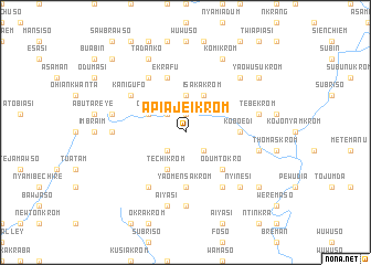 map of Apiajeikrom