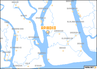 map of Apiboko